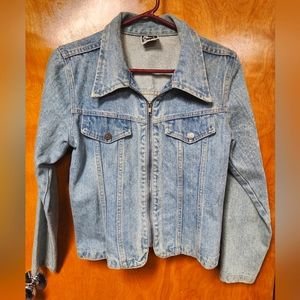 Planet X Zip Up Denim Jacket